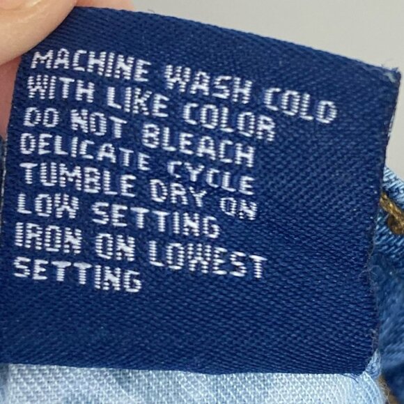 Tractr Blue Destructed Denim Shorts Gold Sequin Pockets Size 25 Bohemian Boho - Picture 10 of 11